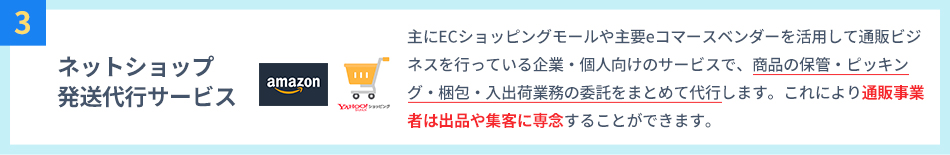 ネットショップ発送代行